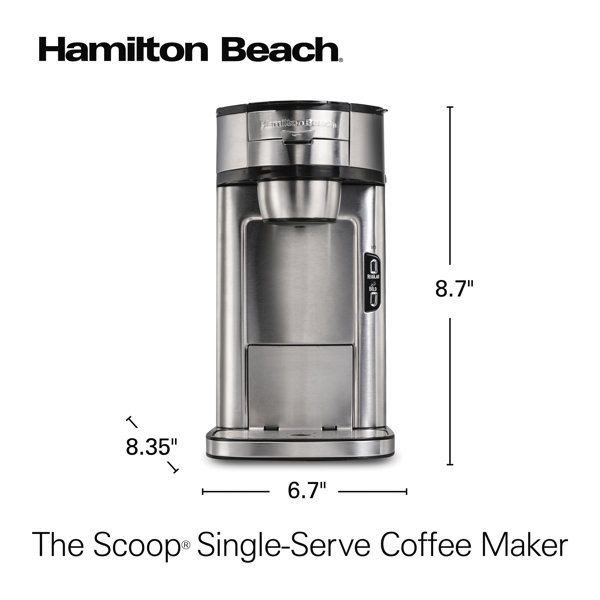 Hamilton Beach The Scoop Single Serve Coffee Maker Reviews Wayfair